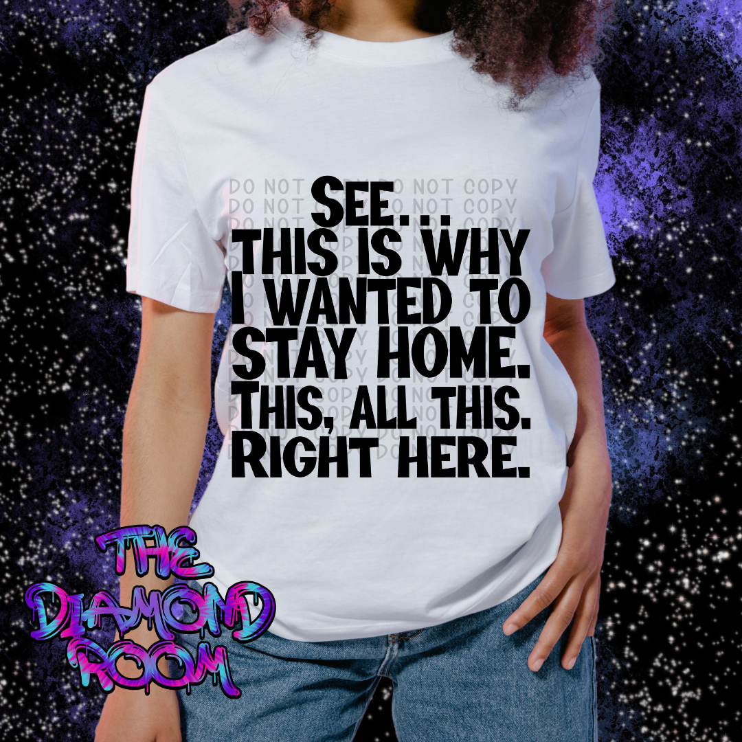 Stay home - Black