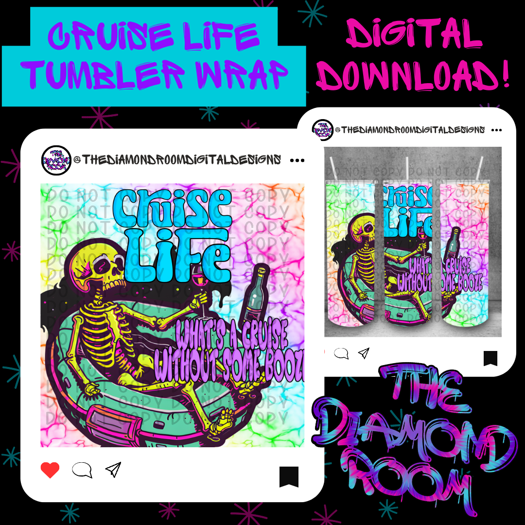 Cruise life Tumbler Wrap