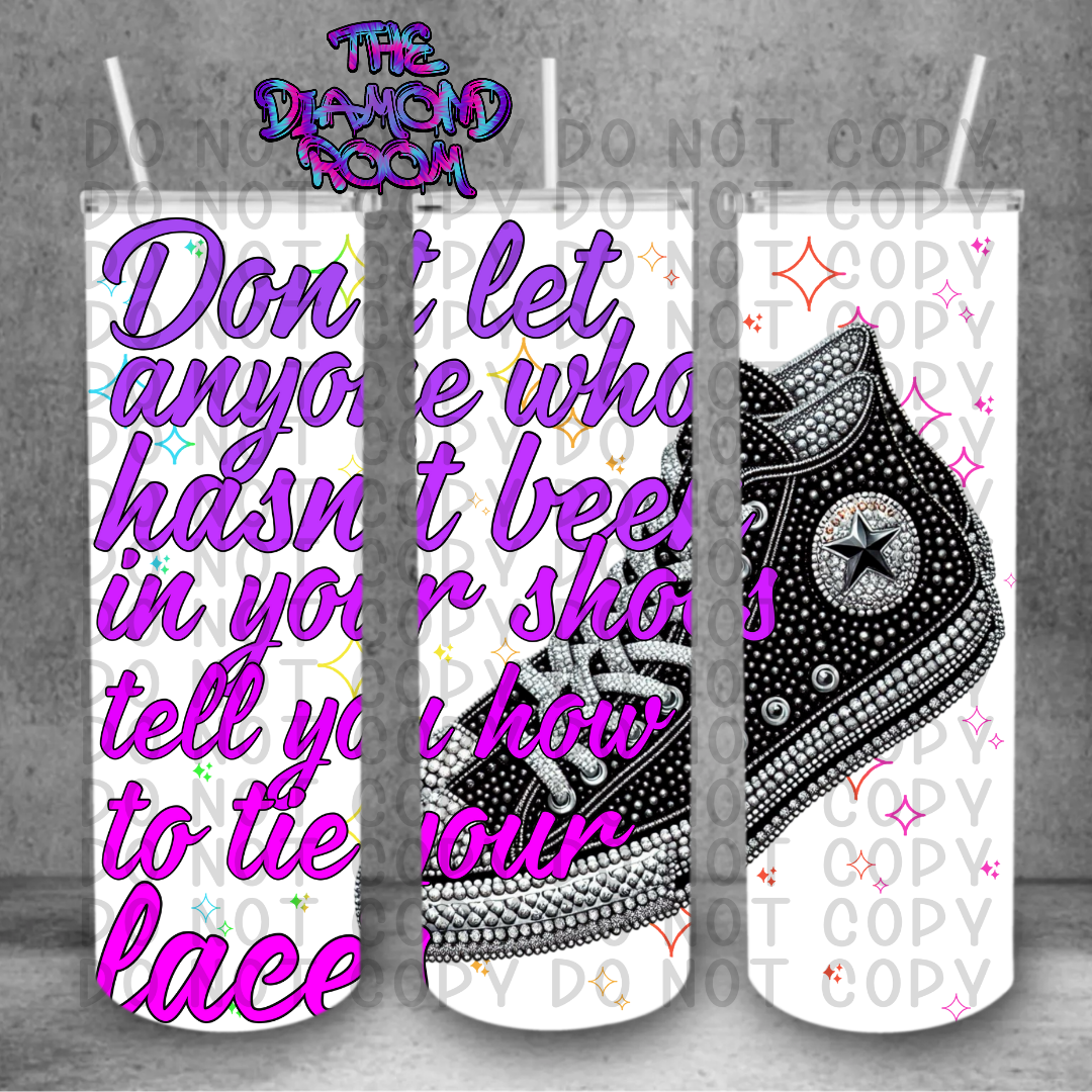 Laces Purple Tumbler Wrap
