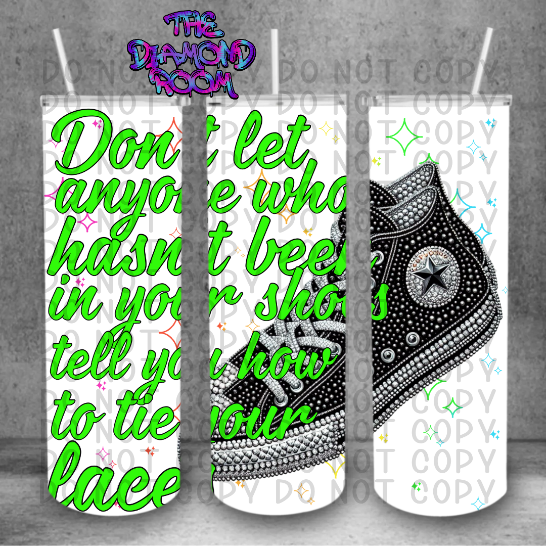 Laces Green Tumbler Wrap