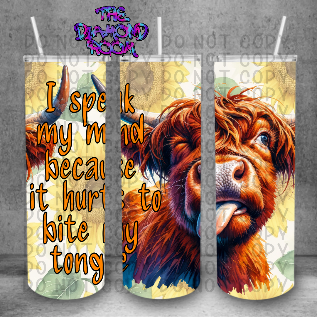 Bite my tongue Tumbler Wrap