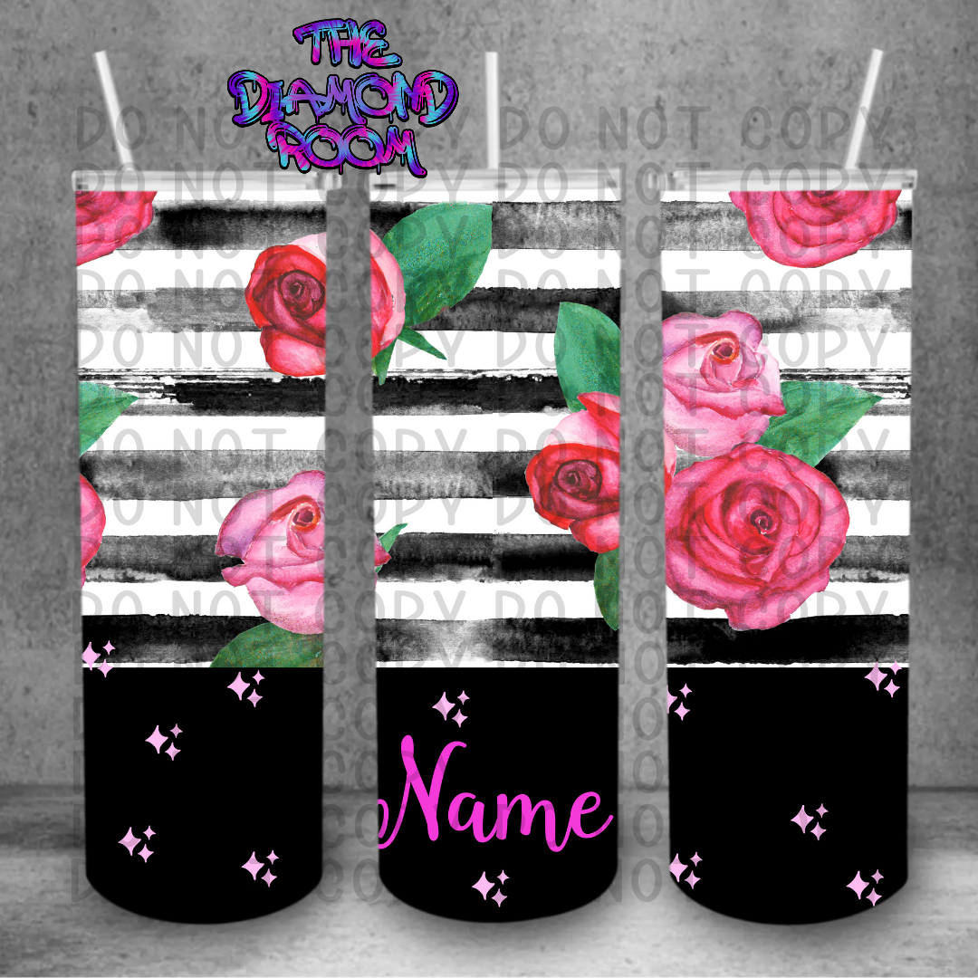Rose personalise Tumbler Wrap