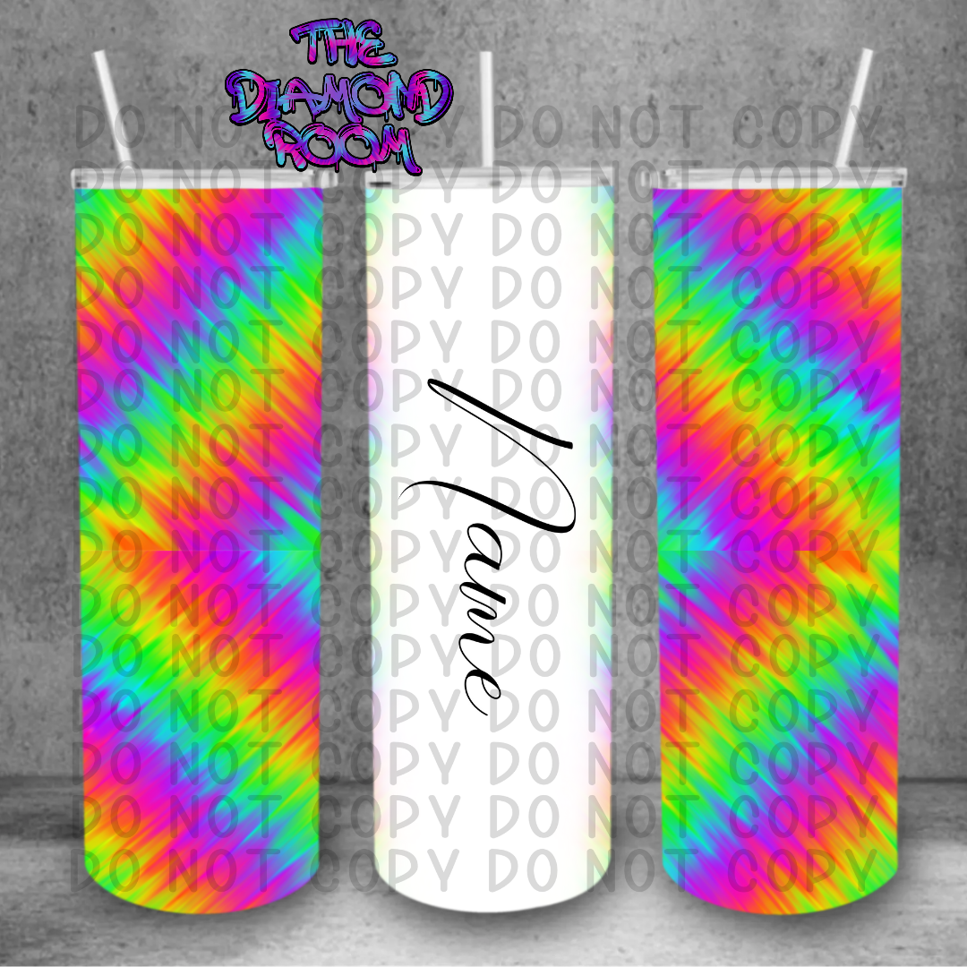 Rainbow personalise Tumbler Wrap