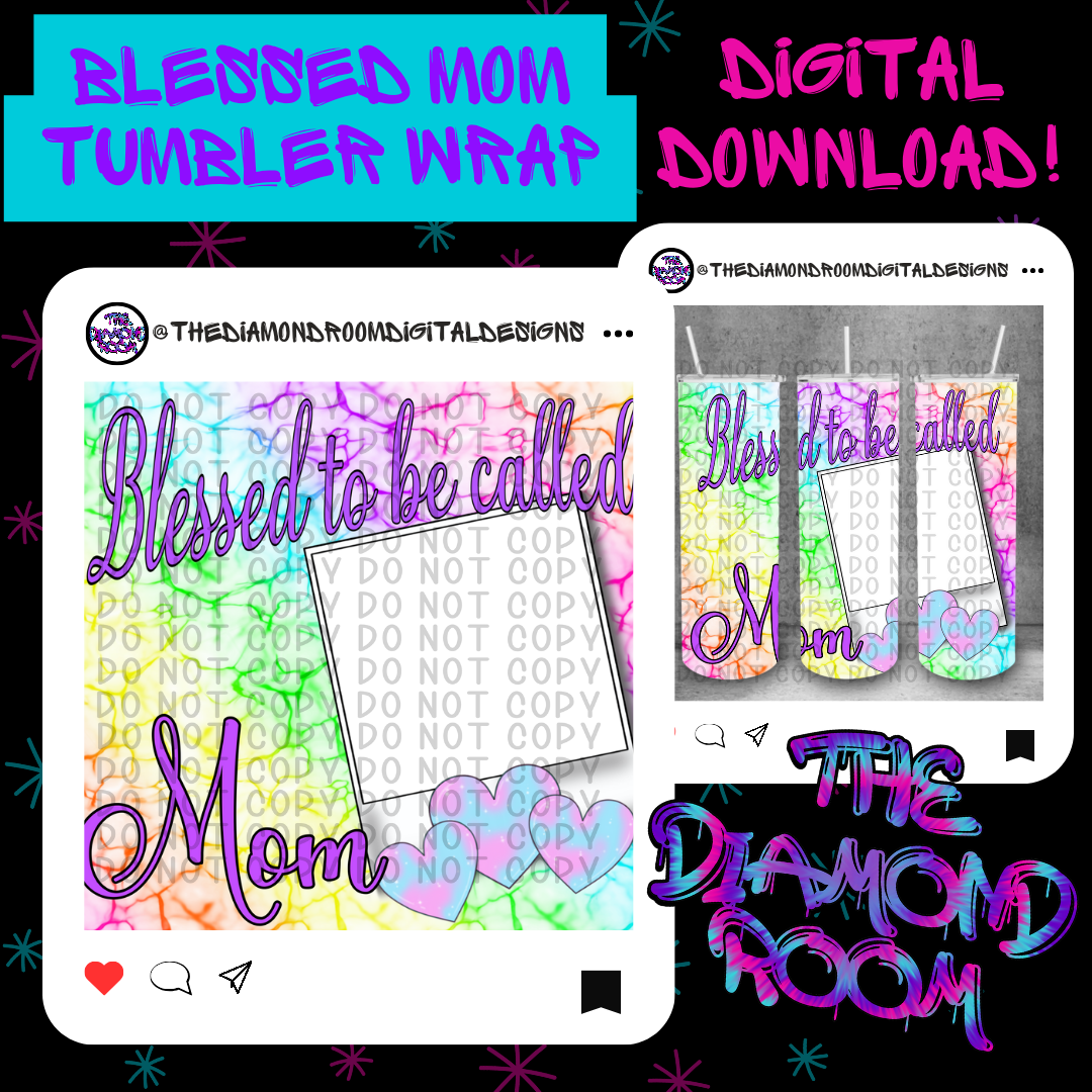 Blessed Mom Tumbler Wrap