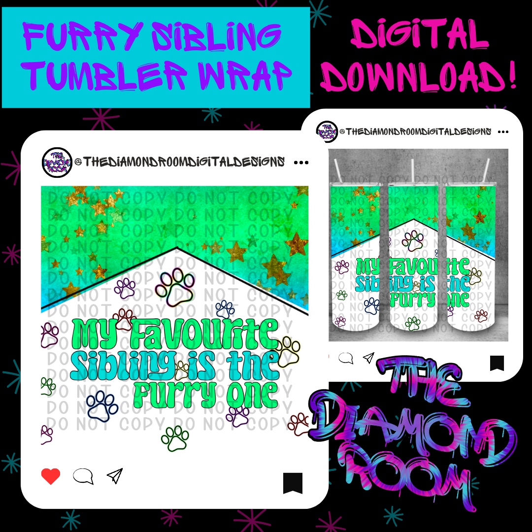 Furry Sibling Tumbler Wrap