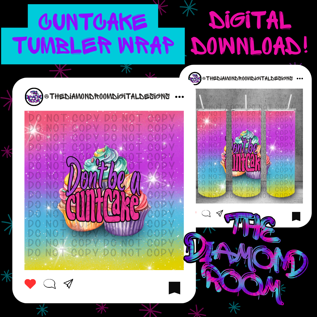 Cuntcake Tumbler Wrap