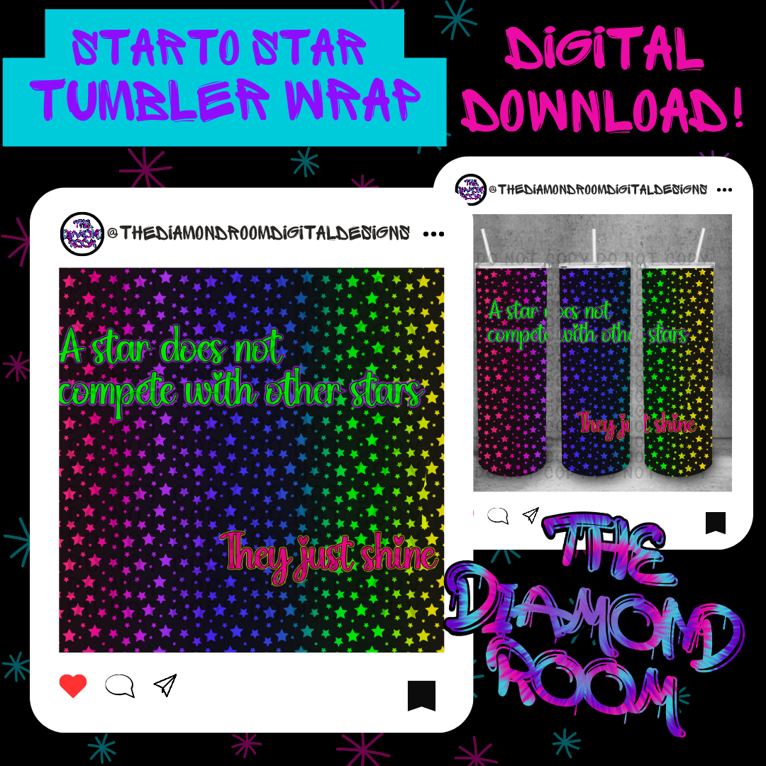 Star to star Tumbler Wrap