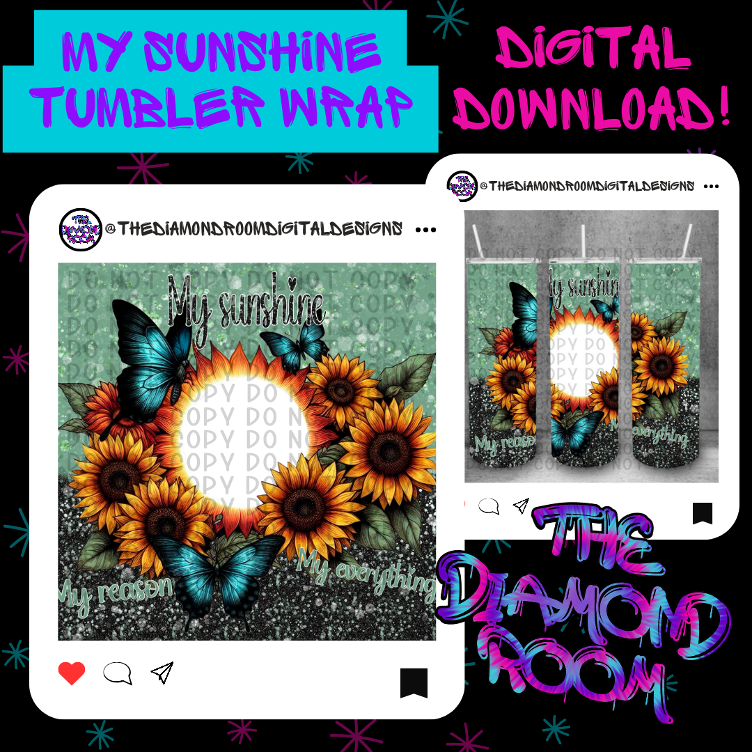 My Sunshine Tumbler Wrap