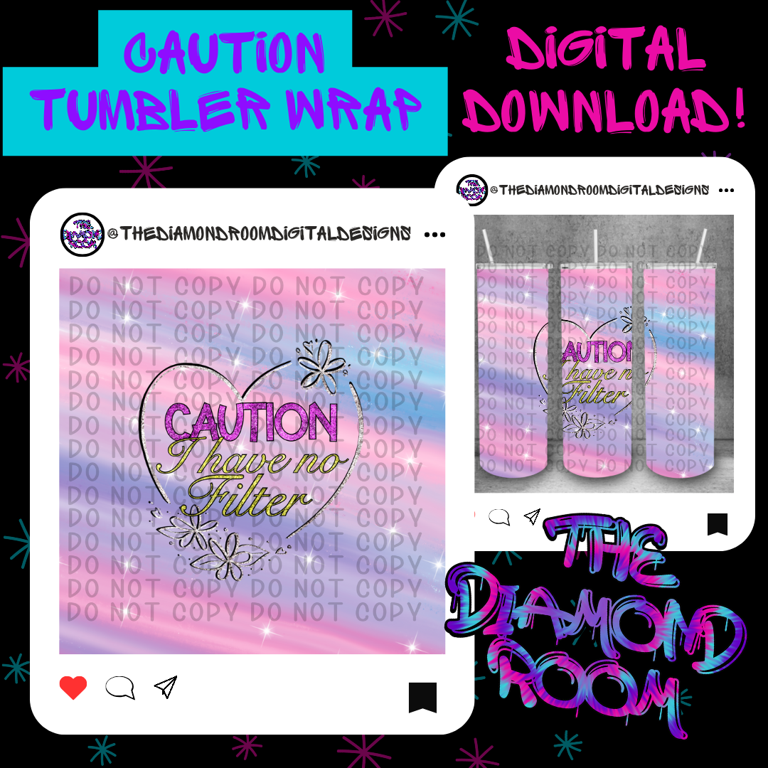 Caution Tumbler Wrap