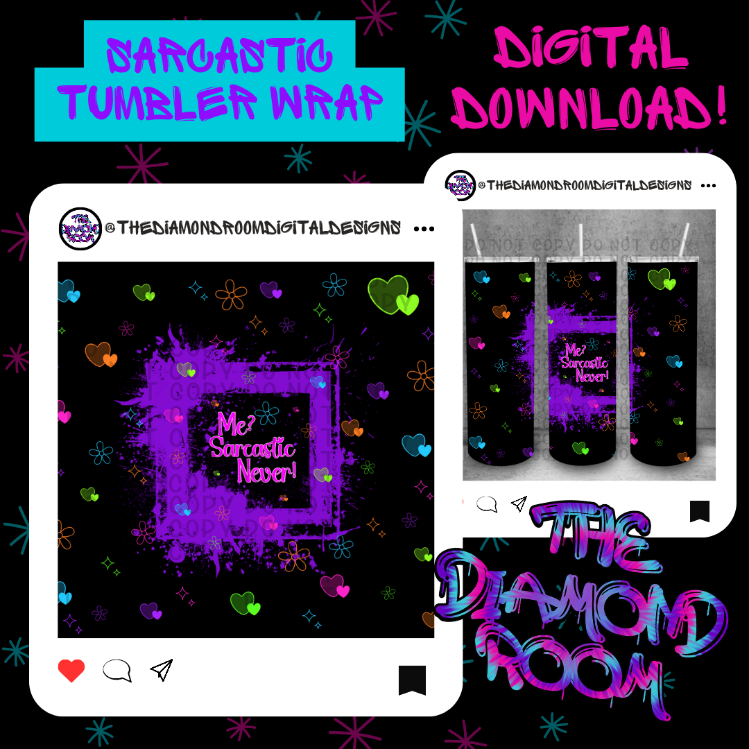 Sarcastic Tumbler Wrap