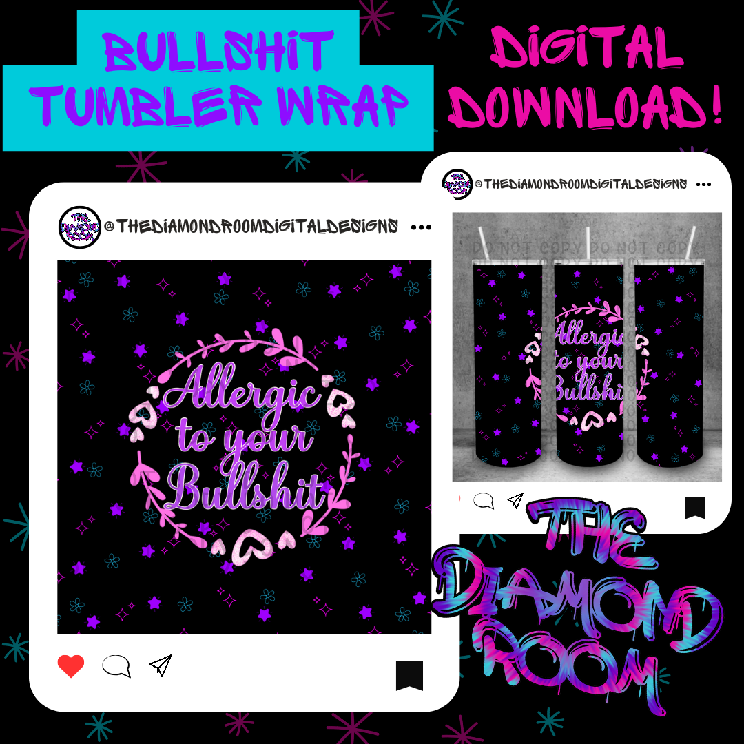 Bullsh!t Tumbler Wrap