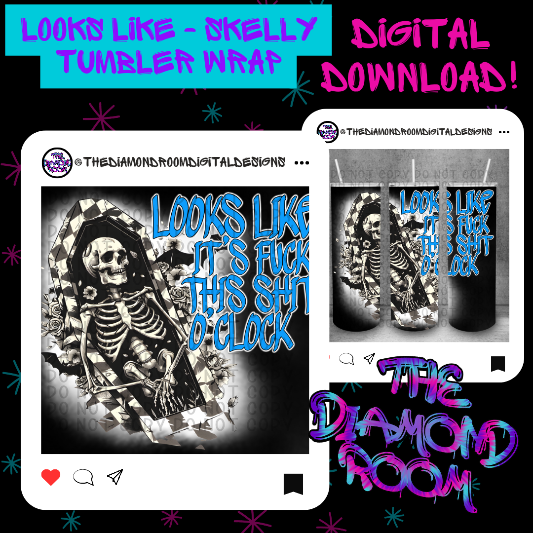 Looks like - Skelly Tumbler Wrap