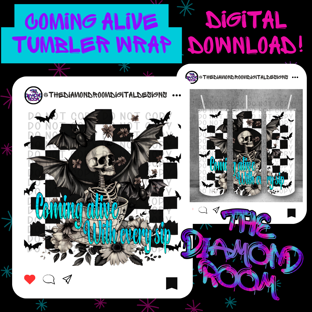 Coming Alive Tumbler Wrap