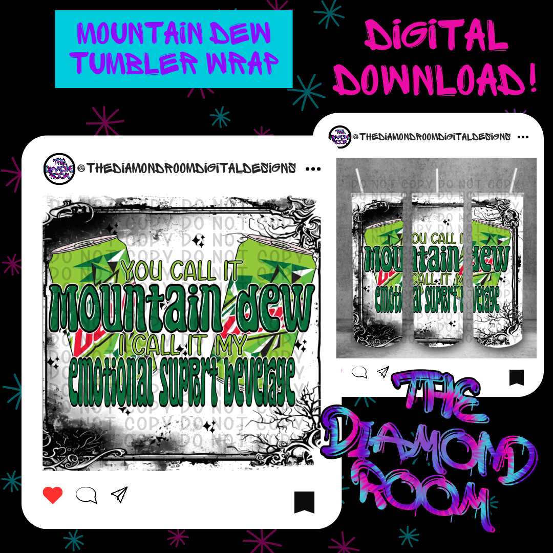 Mountain Dew Tumbler Wrap