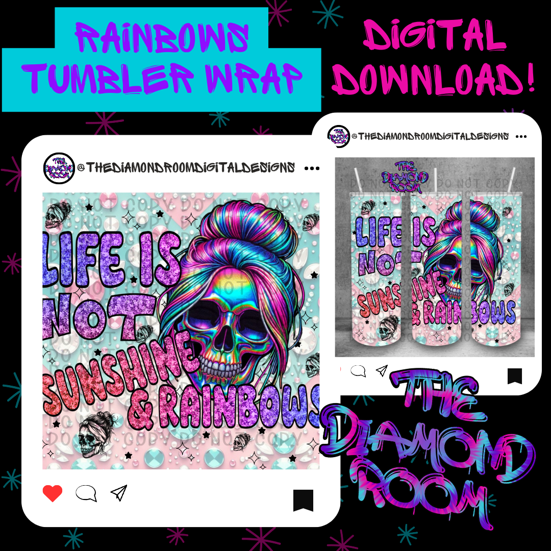 Rainbows Tumbler Wrap