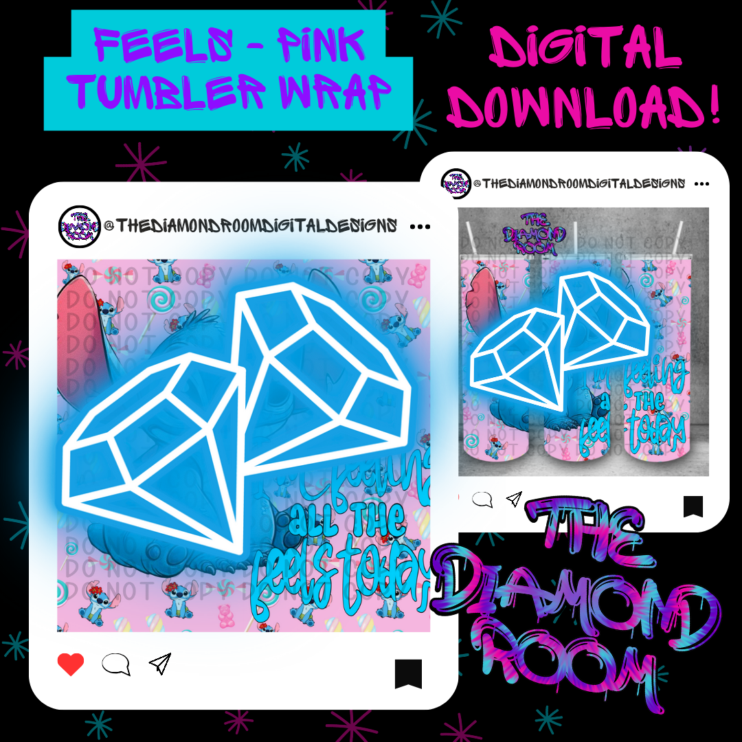 Feels Pink Tumbler Wrap