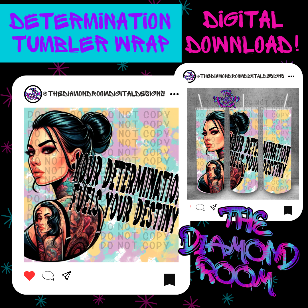 Determination Tumbler Wrap