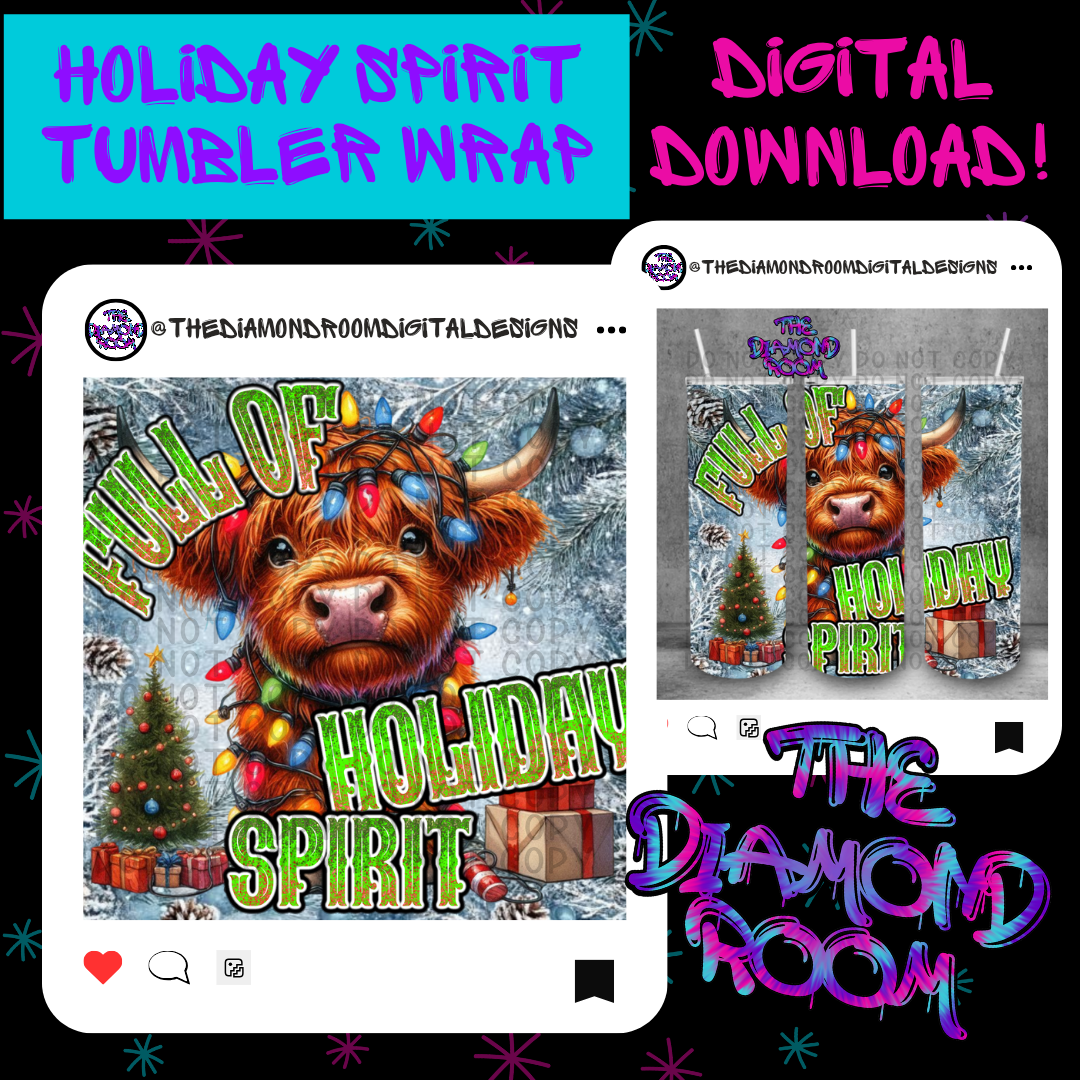 Holiday Spirit Tumbler Wrap