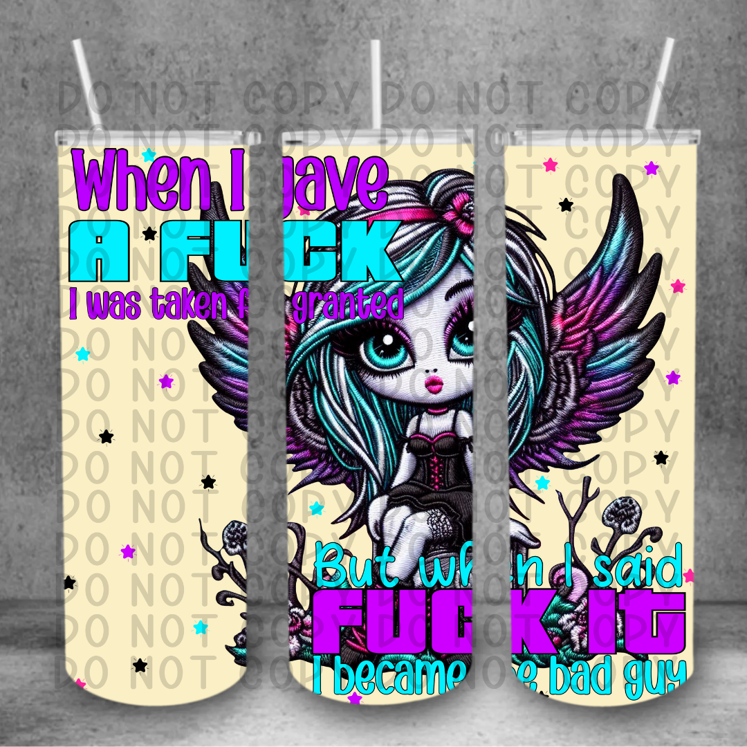 Bad guy Tumbler Wrap